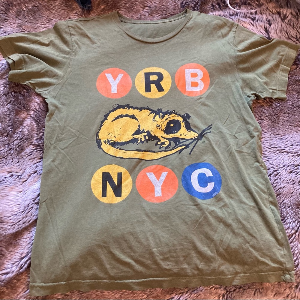 Sage Green YRB NYC Rat shirt 🐀🐀🐀